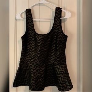 Black and Gold baby doll style blouse